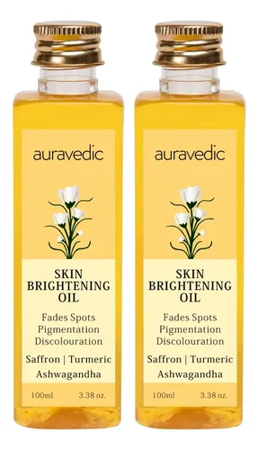 Aceite Para La Piel Auravedic Radiant Con Cúrcuma, Azafrán Y