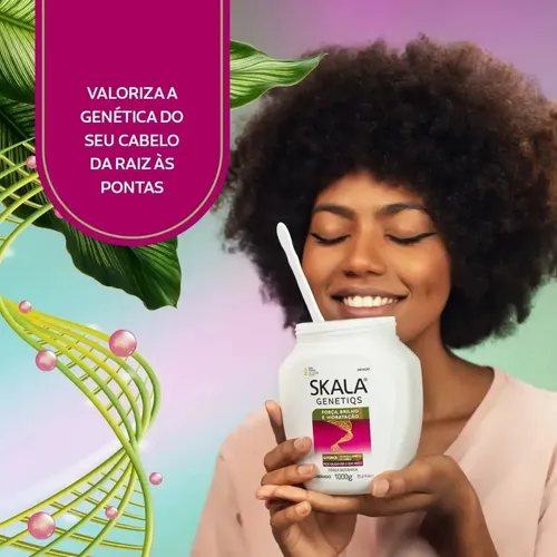 Mascarilla Crema Tratamiento Genetiqs o Glicólico Fuerza Brillo Skala 1kg