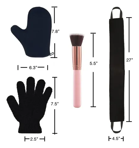 Kit Autobronceador Bolitfu, Paquete De 4, Con Guante, Aplica