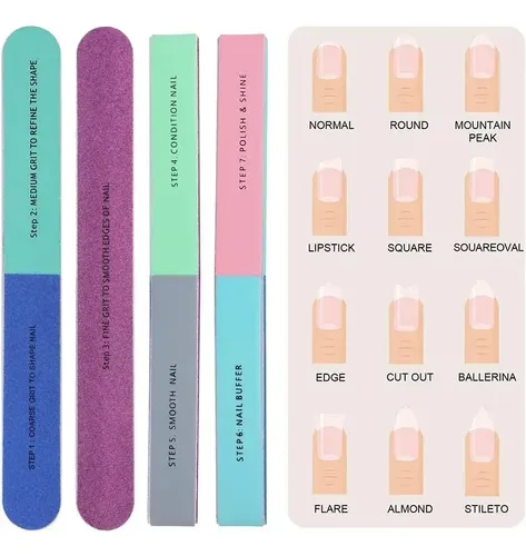 Set De Herramientas Para Pulir Uñas, Limas, Manicura Y Lima 3pcs