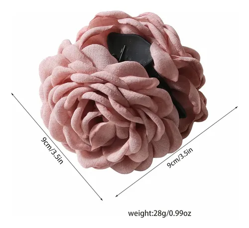 Paquete De 4 Pinzas Para El Pelo Con Flores De Satén