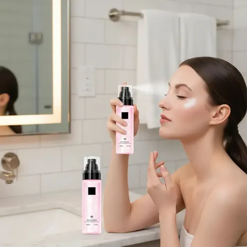 Hf Spray Fijador Maquillaje Hidratante Larga Duración Brillo