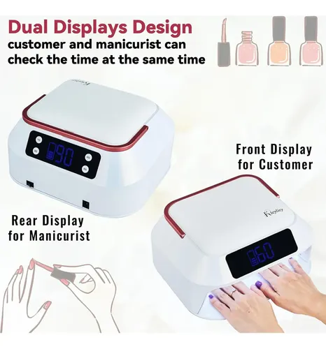 Lámpara De Uñas Inalámbrica Kicylicy 218w Uv Led