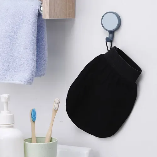 Guante Exfoliante Renkai Reutilizable para Ducha – Pack de 2 en Color Negro
