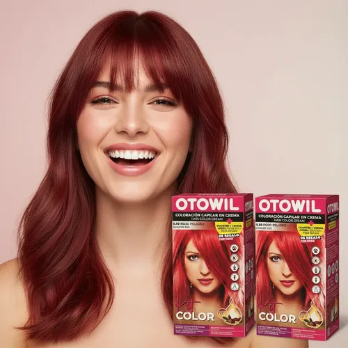 Otowil Tintura Kit 0.50 Rojo Peligro, X 2 Unidades, Muy Rojo