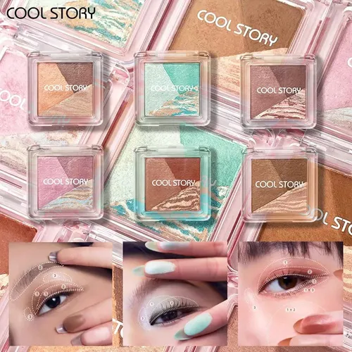 Paleta De Sombras Cool Story Caramel Chocolate 4 Tonos