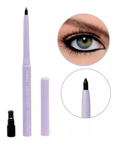 Delineador Retractil Para Ojos Negro Feels Mood Ruby Rose Efecto Mate