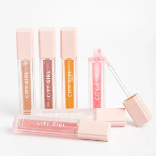 Lip Gloss Con Glitter Brillo Labial Hidratante City Girl