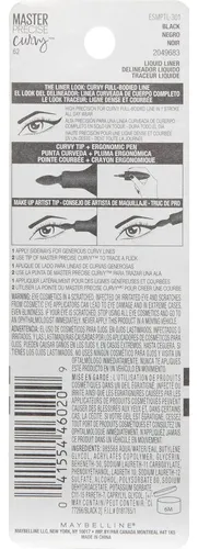 Delineador Líquido Curvo Maybelline New York 0.28 G