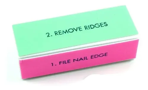 Bloque Pulido Lima 4 Fases Brillo Uñas Esculpidas Nail Art !