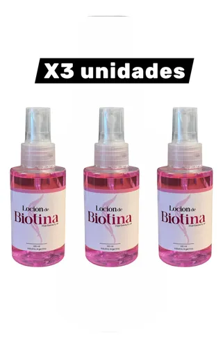 Biotina Pura Capilar Anti Caída X3 Unidades X100 Ml C/u