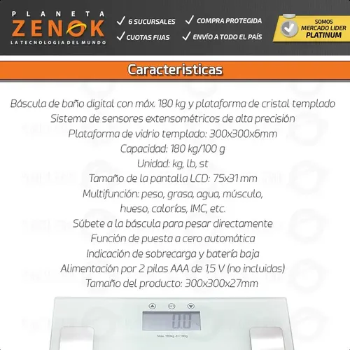 Balanza De Baño Digital Personal Electronica Resistente