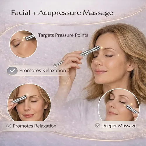 Conjunto De Gua Sha Birzoo De Acero Inoxidable + Bolígrafo