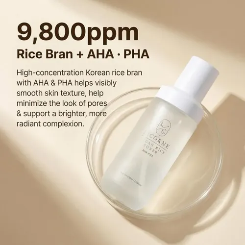 Tónico Facial Coreano Licorne Vegan Rice Toner Con Agua De A
