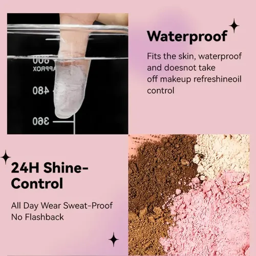 Polvo Suelto Fijador De Maquillaje Onkessy 40g Acabado Mate
