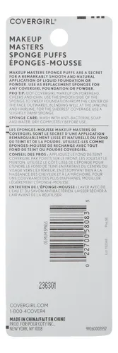 Esponja De Maquillaje Covergirl Makeup Masters, 3 Unidades