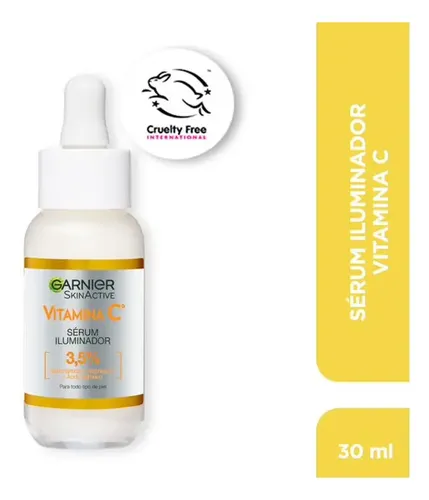 Garnier Skin Active Serum Iluminador Con Vitamina C, Niacina Todo Tipo De Piel Día/noche