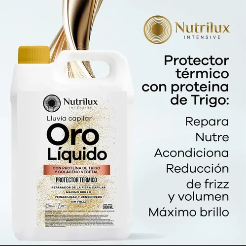 Oro Líquido 5 Litros Nutrilux Brillo Keratina Biotina