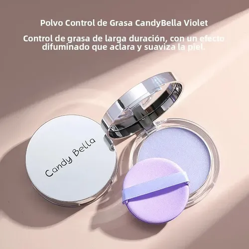 Polvo Compacto Mate Fijador Control Aceite Base Maquillaje
