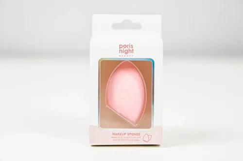 Esponja De Maquillaje Paris Night Gota Corte Coral Mediana