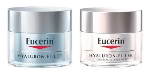 Combo Antiarrugas Eucerin Hyaluron Filler Fps 30 Día + Noche Normal