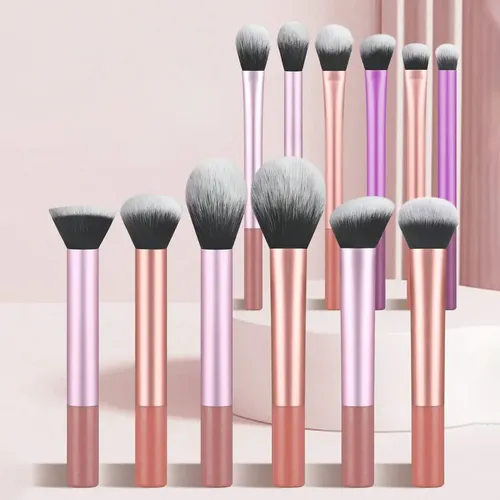 P/j Set 12 Brochas De Maquillaje Profesional Para Rostro Y