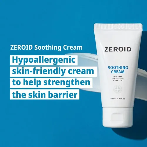 Zeroid | Crema Calmante | Hidratante Facial Para Pieles Sen. Seca Día
