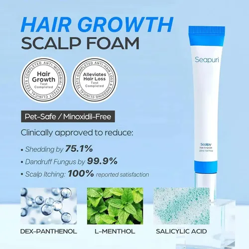 Sérum Scalpy Crecimiento Capilar Masajeador Ácido Salicilico
