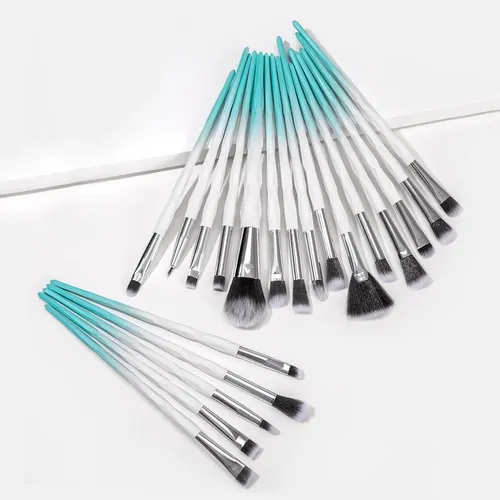 Set De 20 Brochas De Maquillaje Profesionales + Bolso