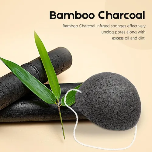Esponjas De Konjac Con Carbón Activado Para Limpieza