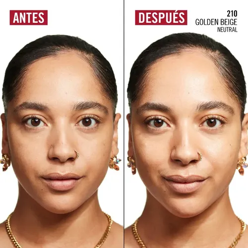 Base Rimmel Kind & Free Hidratante Glow It Up X 30 Ml Tono 210 Golden Beige