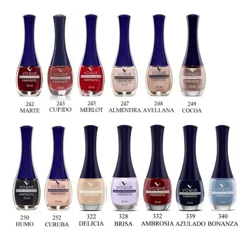 Esmalte De Uñas Vogue Fantastic 6 Unid. Colores A Eleccion