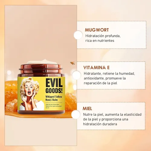 Cy ] 120g Evil Goods Crema Facia, Beef Tallow Para Y K
