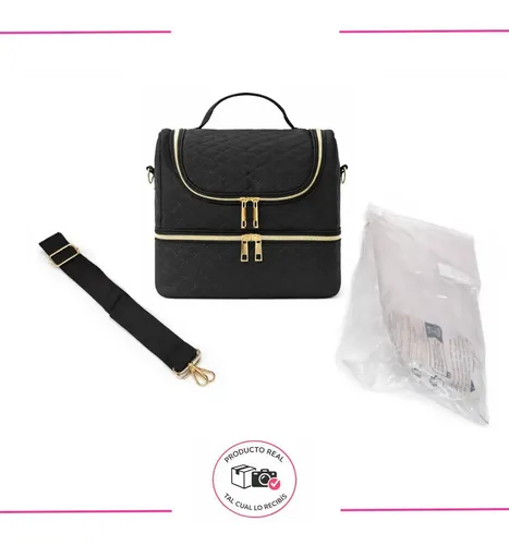 Neceser Bolsa Maquillaje/manicura Con Correa Ajustable