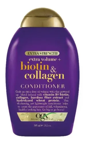 Acondicionador Ogx Extra Strength Biotin & Collagen 385 Ml
