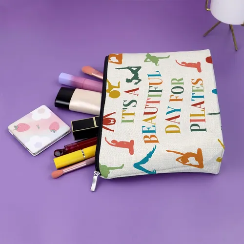 Sazuwu Regalos Para Amantes Del Yoga Bolsa De Maquillaje Reg
