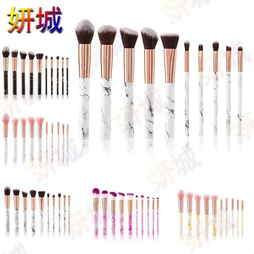 Set 24 Brochas De Maquillaje Para Rostro Y Ojos