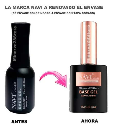 Base Coat Navi 15ml. Uñas Uv/led Semipermanente