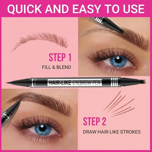 Lápiz De Cejas Imethod Doble Punta Marrón Claro 2-en-1