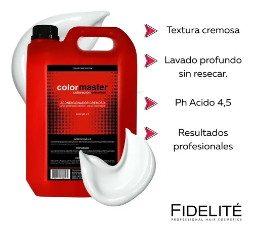 Fidelité Colormaster Acondicionador 5 L Cremoso Ácido Ph 4,5