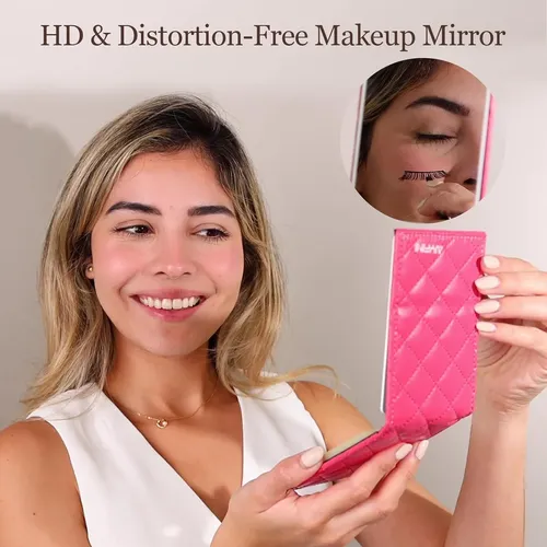 Paleta De Maquillaje Portátil Alyfini Con Espejo Y Hojas