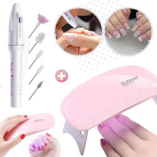 Mini Cabina Torno Kit De Fresas Esmaltes Semipermanent Uñas No Especificado
