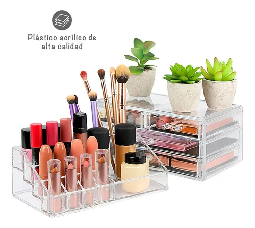 Organizador De Maquillaje/oficina Acrílico Transparente.