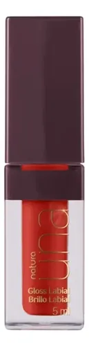 Natura Una Gloss Labial Liquido 5 Ml. Color Rojo 2