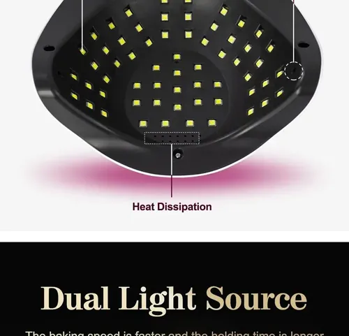 Lampara Para Uñas Cabina Led/uv 60 Leds 268w Sun Y13