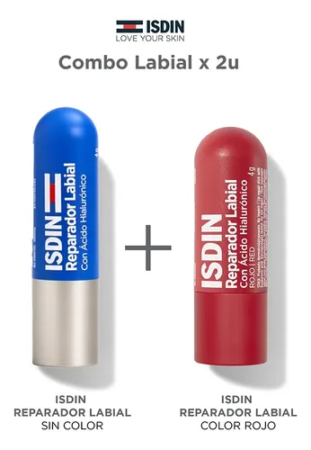 Combo Isdin Reparador Labial Protege Y Repara Hidratante