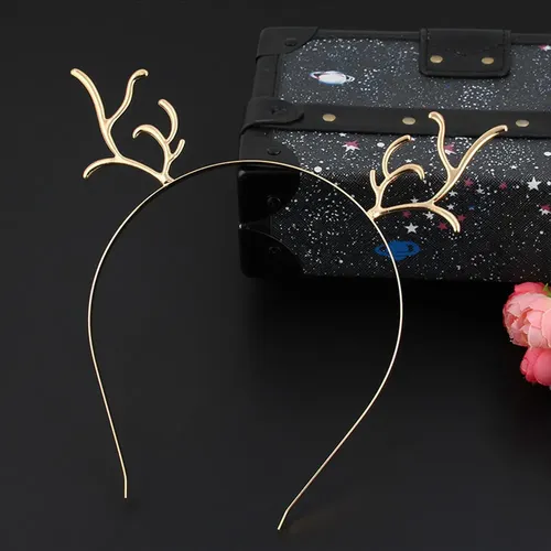 2 Diademas Navideñas Con Cuernos Para El Pelo, Adorables Y E