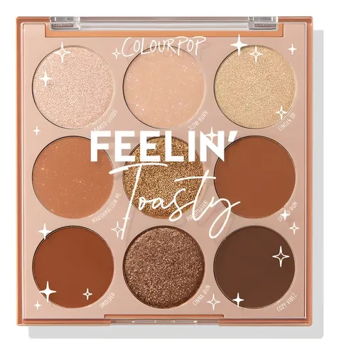 Paleta Sombras ColourPop Feelin Toasty 9 Tonos Marrón Mate