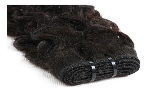 Cortina De Cabello Humano Rizado Cierre Superior 4+1 /5 Cm