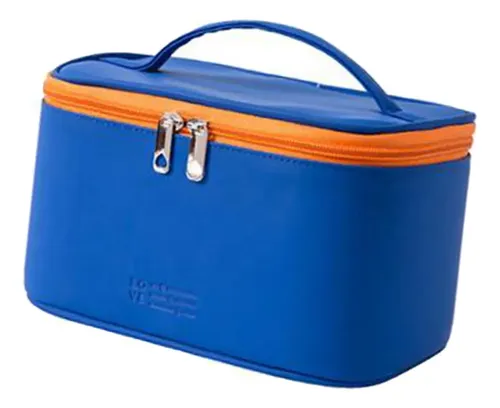 Neceser De Maquillaje Resistente Al Agua, Neceser Azul Ha
